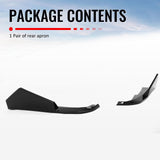 2023-2026 BMW G20 LCI 3-Series 320/330 with M Sport Bumper & M340i/M340i xDrive IKON Style Gloss Black Rear Bumper Lip Aprons Spat Side Extensions ABS