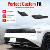 2023-2026 Nissan Z (400Z) V Style Rear Bumper Lip Aprons Gloss Black ABS