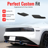 2023-2026 Nissan Z (400Z) V Style Rear Bumper Lip Aprons Matte Black ABS