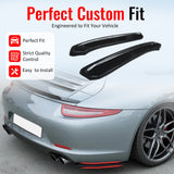 2012-2016 Porsche 991.1 911 MX Style Rear Bumper Aprons Unpainted PU