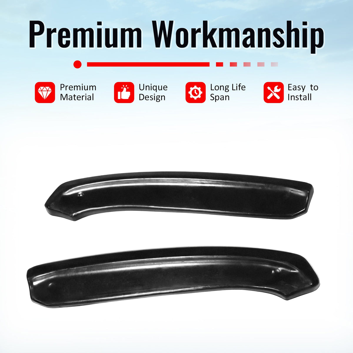 2012-2016 Porsche 991.1 911 MX Style Rear Bumper Aprons Unpainted PU