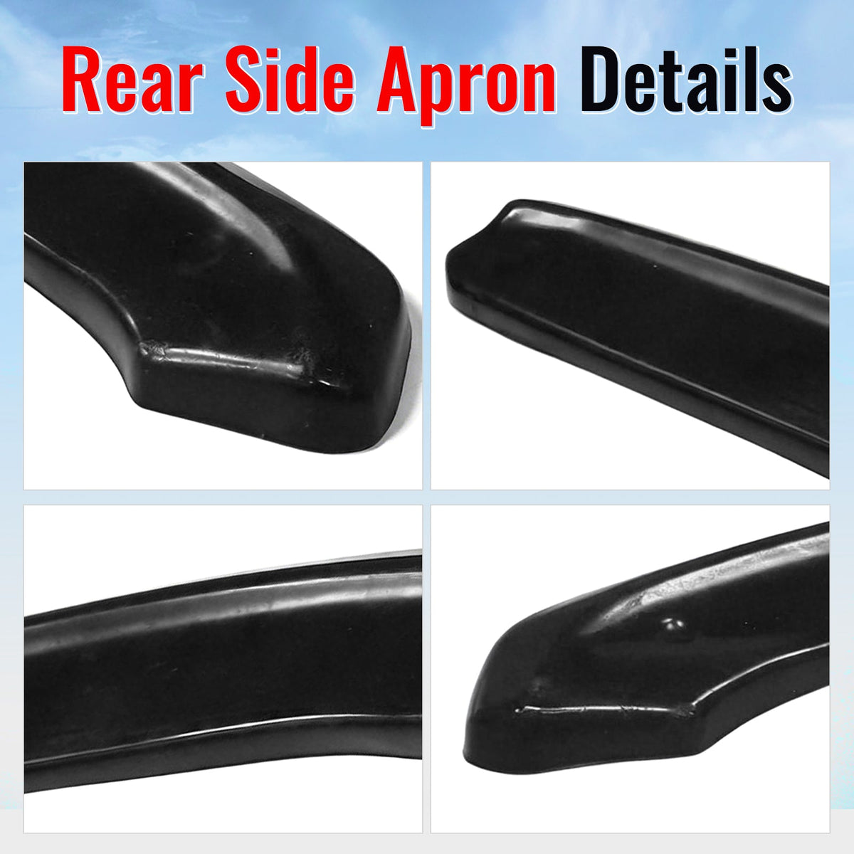 2012-2016 Porsche 991.1 911 MX Style Rear Bumper Aprons Unpainted PU