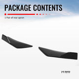 2023-2026 Subaru Solterra ST Style Rear Bumper Lip Aprons Gloss Black ABS