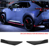 2023-2026 Subaru Solterra ST Style Rear Bumper Lip Aprons Gloss Black ABS