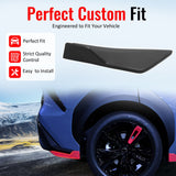 2023-2026 Subaru Solterra ST Style Rear Bumper Lip Aprons Matte Black ABS