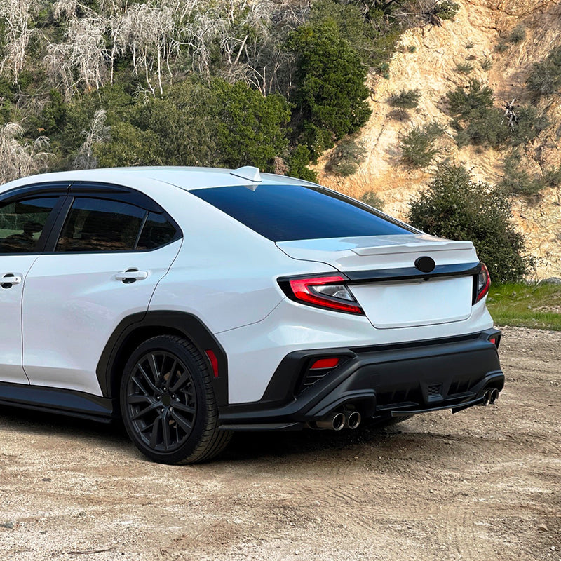 Rear Spats Splitters for Subaru WRX 2022-2026 Unpainted Black STI Style PP
