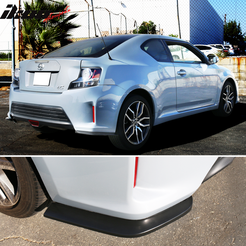 2014-2016 Scion TC Unpainted Rear Bumper Diffuser Lip Splitters PU