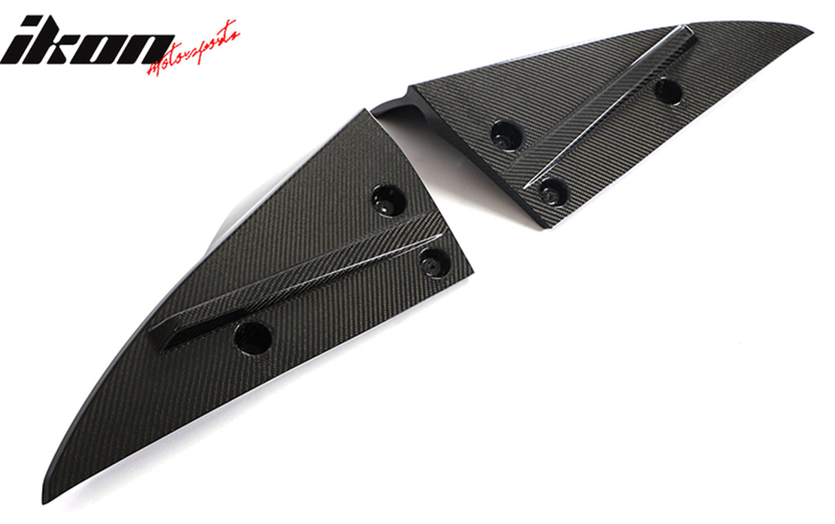 2021-2024 Tesla Model S Gloss Black V Rear Splitter Apron Carbon Fiber