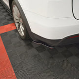 Rear Splitter Aprons for Tesla Model X 2016-2026 Maxton Style Unpainted PU