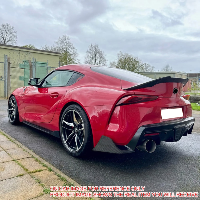2020-2025 Toyota GR Supra Rear Bumper Splitters AG Carbon Fiber Print