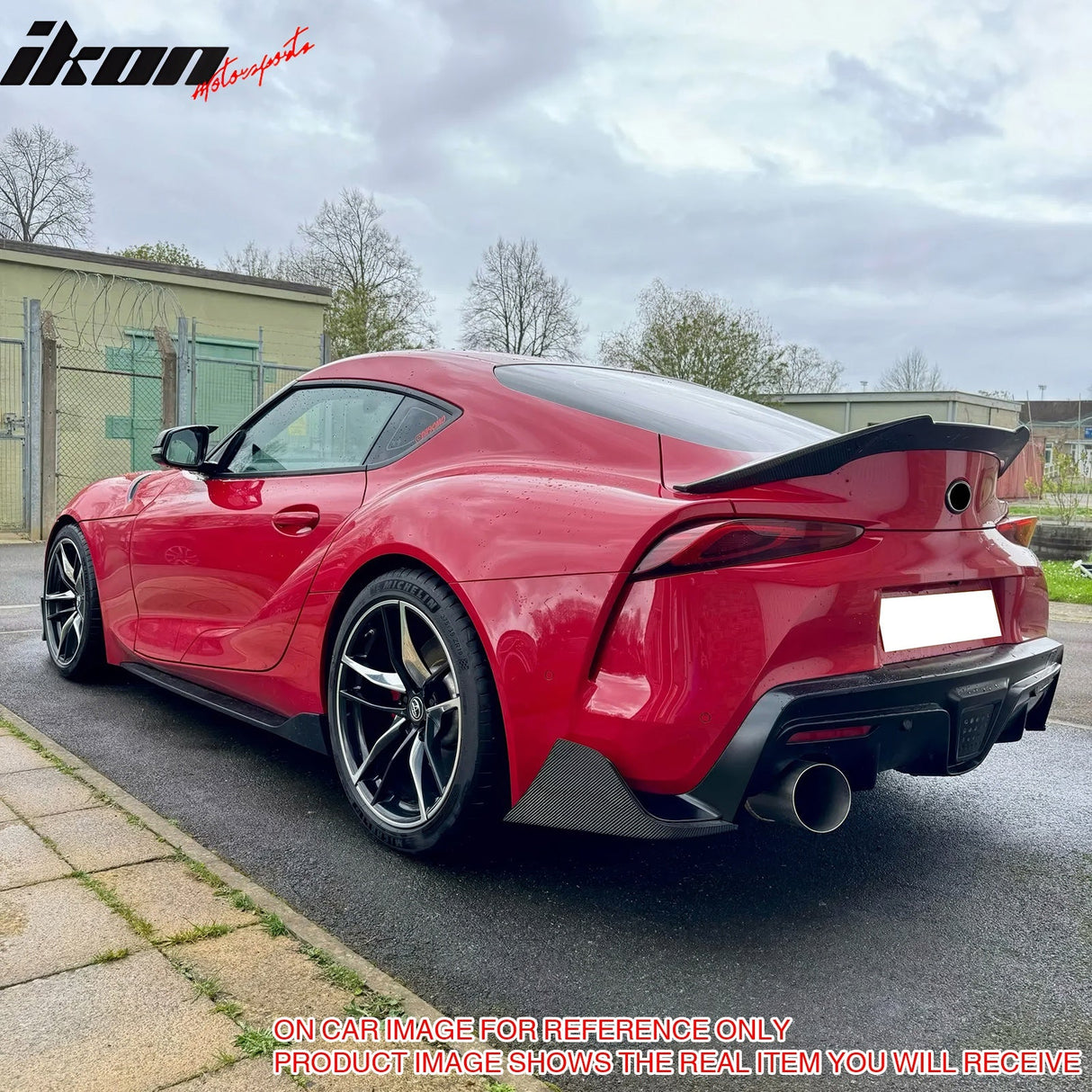 2020-2025 Toyota GR Supra Rear Bumper Splitters AG Carbon Fiber Print