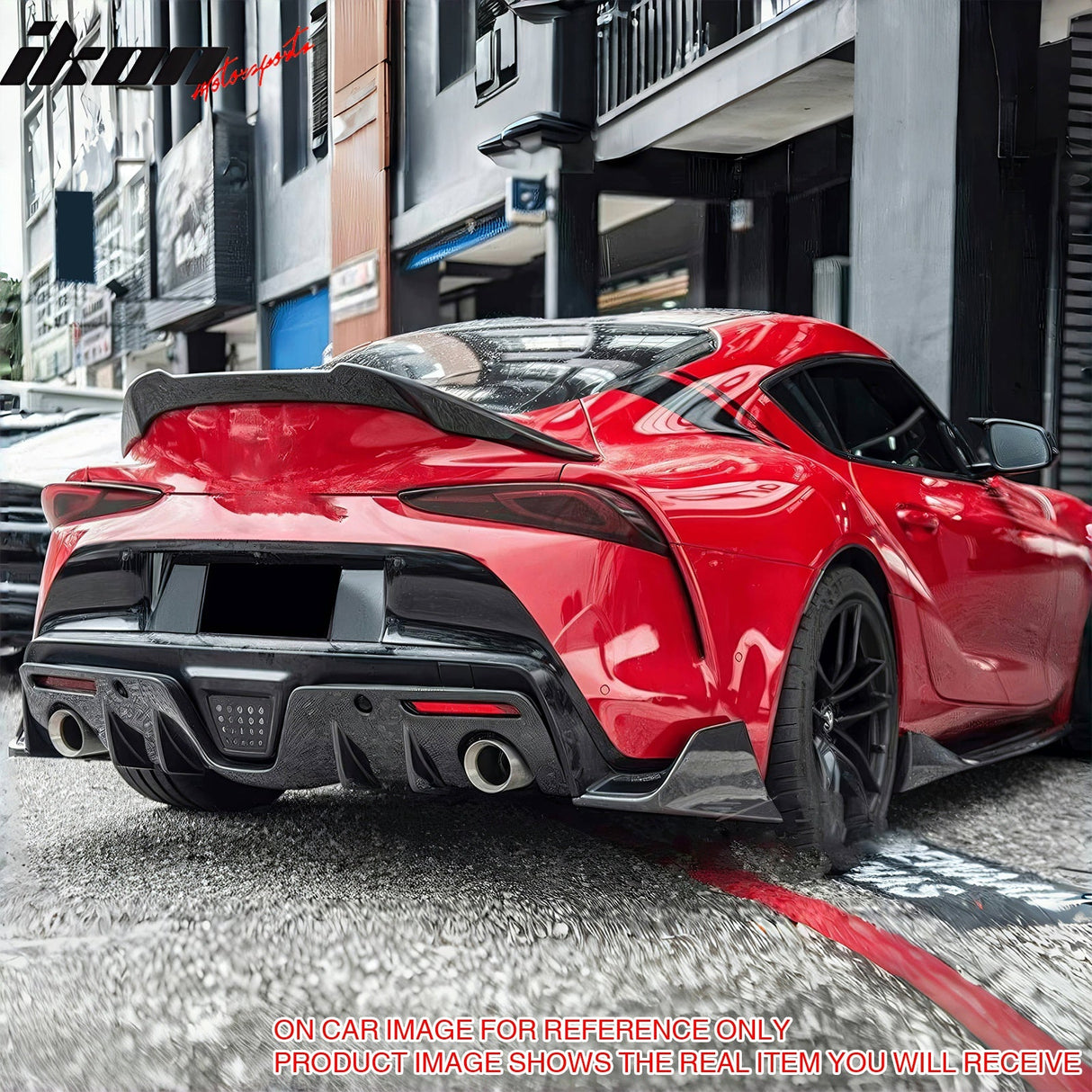 2020-2025 Toyota GR Supra Rear Bumper Splitters AG Carbon Fiber Print