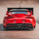 2020-2025 Toyota GR Supra A90 AG Style Rear Aprons Gloss Carbon Fiber