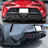 2020-2025 Toyota GR Supra A90 AG Style Rear Aprons Gloss Carbon Fiber