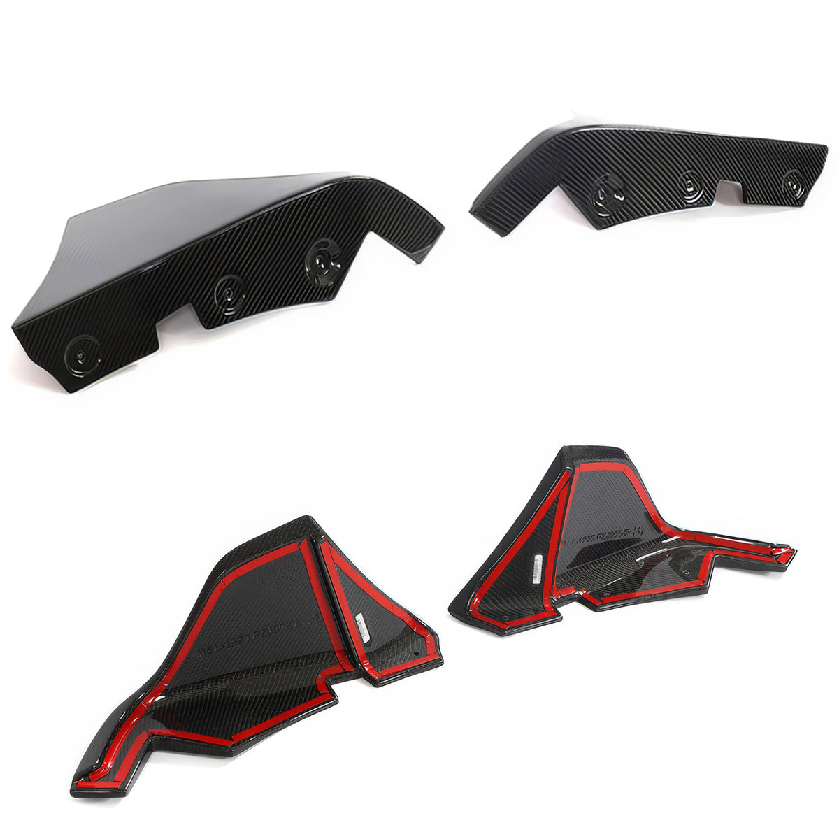 2020-2025 Toyota GR Supra A90 AG Style Rear Aprons Gloss Carbon Fiber