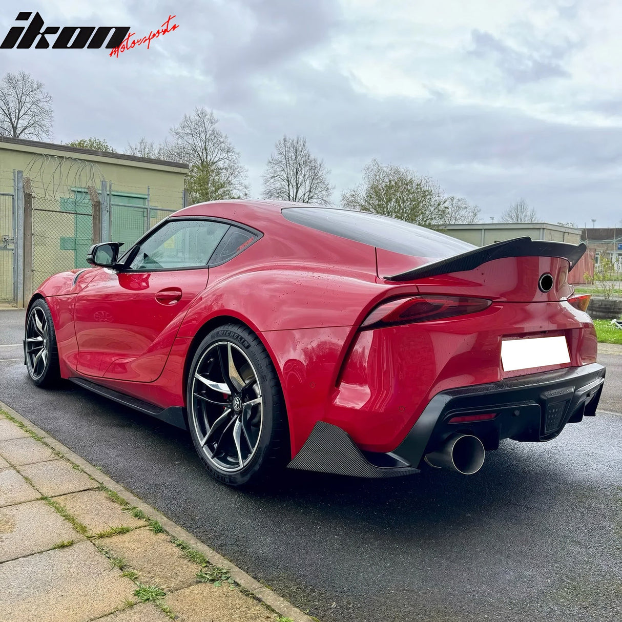 2020-2025 Toyota GR Supra A90 AG Style Rear Aprons Gloss Carbon Fiber