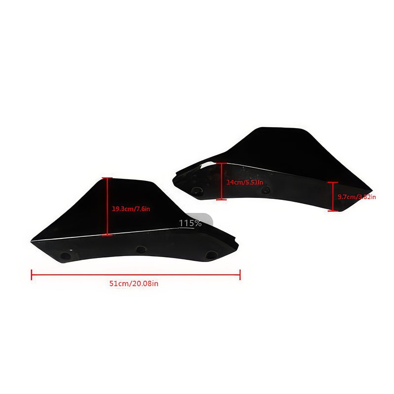 2020-2025 Toyota GR Supra Rear Bumper Splitters AG Gloss Black Aprons