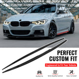 2012-2018 BMW 3 Series F30 F31 M Sport Package Side Skirts Panels Carbon Fiber Print MP Style