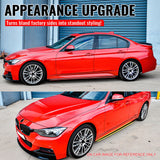 2012-2018 BMW 3 Series F30 F31 M Sport Package Side Skirts Panels Carbon Fiber Print MP Style