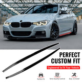2012-2018 BMW 3 Series F30 F31 M Sport Package Side Skirts Panels Gloss Black MP Style