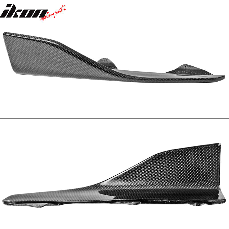 2016-2020 BMW M2 P Style Side Skirts Rocker Panel Matte Carbon Fiber