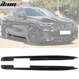 2020-2023 Bmw G06 X6 M Sport Ikon Side Skirts pp Carbon Fiber Print
