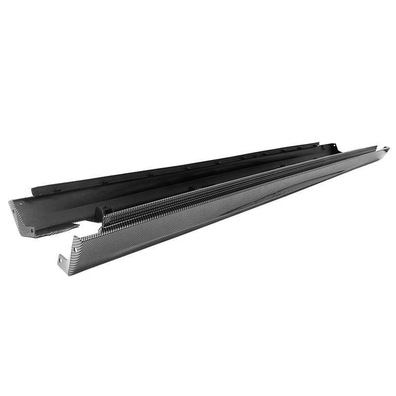 2011-2023 Chrysler 300 SRT Carbon Fiber Print Side Skirts Extension PP