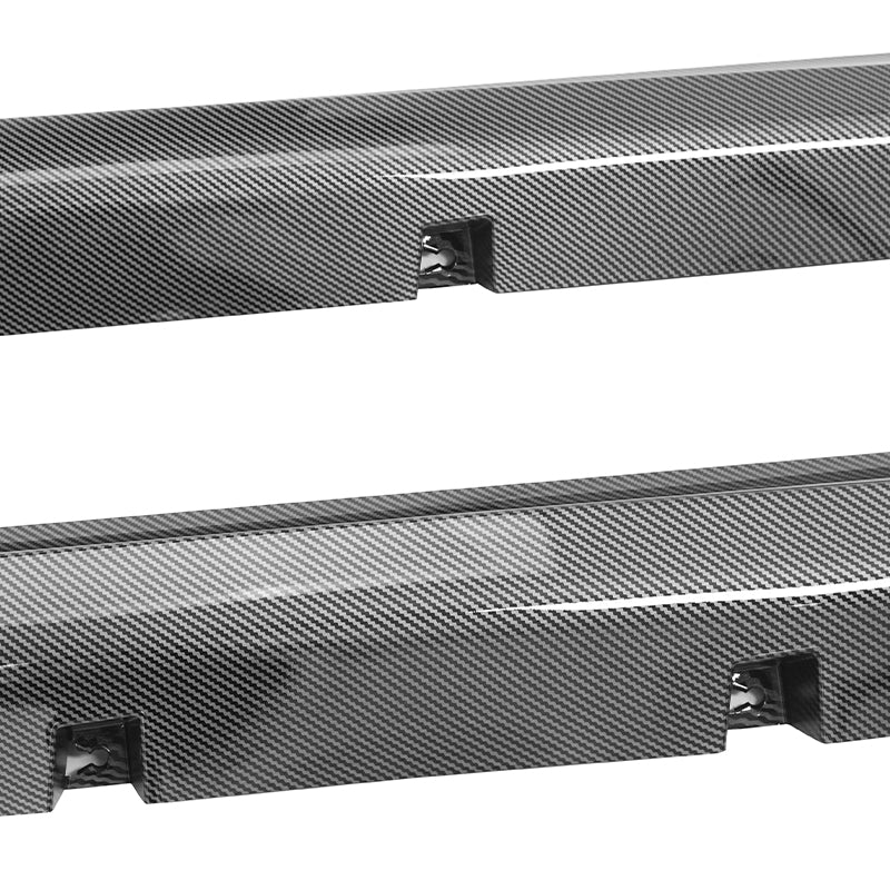 2011-2023 Chrysler 300 SRT Carbon Fiber Print Side Skirts Extension PP
