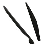 2014-2019 Chevy Corvette C7 Stingray Unpainted Black Side Skirts PU