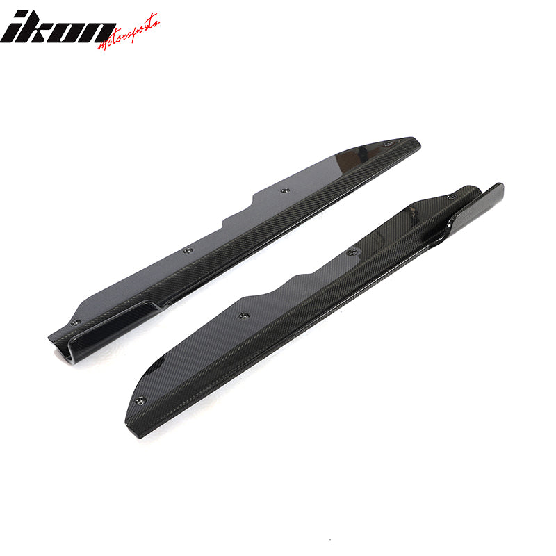 2020-2025 Chevy Corvette C8 IKON Style Carbon Fiber CF Side Skirts 2PC