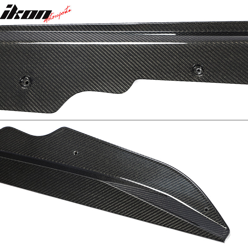 2020-2025 Chevy Corvette C8 IKON Style Carbon Fiber CF Side Skirts 2PC