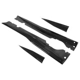 2020-2025 Chevy Corvette C8 IKON V1 A Style Gloss Black Side Skirts PP