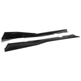 2020-2025 Chevy Corvette C8 IKON V1 B Style Gloss Black Side Skirts PP