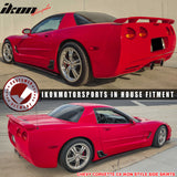 1997-2004 Chevy Corvette C5 IKON Style Side Skirts Carbon Fiber