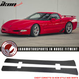 1997-2004 Chevy Corvette C5 IKON Style Side Skirts Carbon Fiber