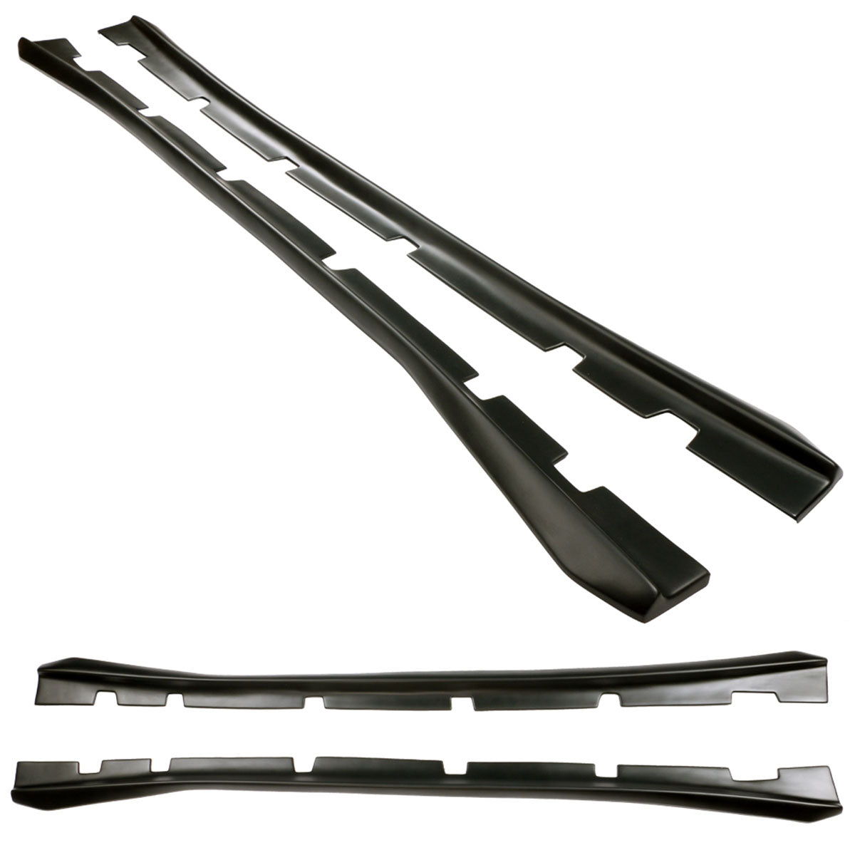 2011-2023 Dodge Charger Matte Black Side Skirts Extension PP