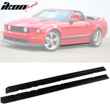 Universal Side Skirts 75" x 5" CDC Style Unpainted BlackÂ Rocker Panel