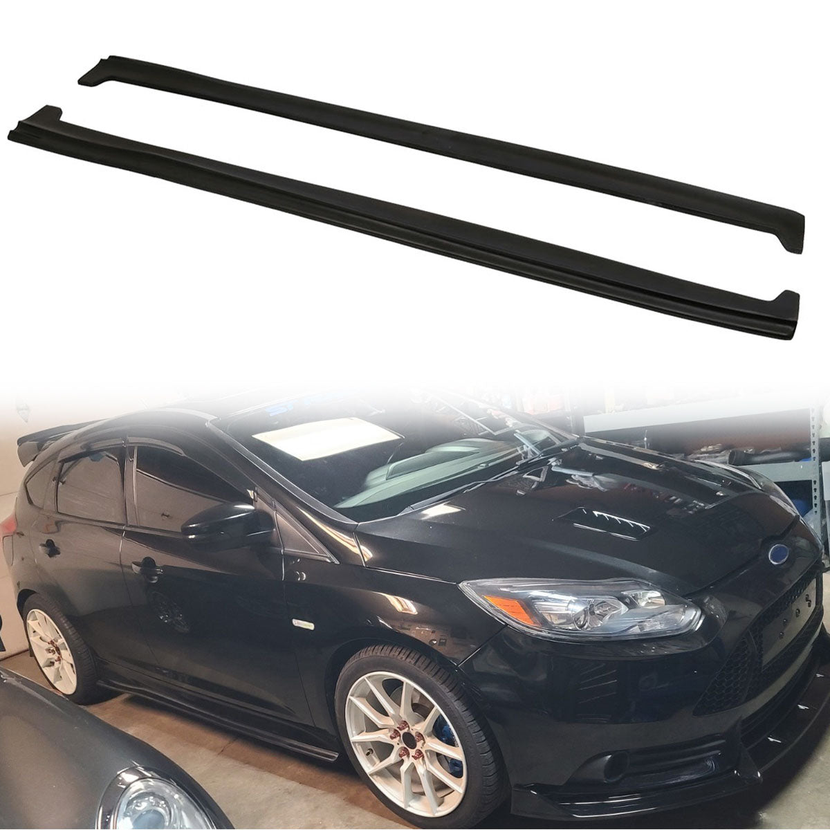 2013-2018 Focus ST 2016-18 Focus RS Side Skirts Rocker Panel PU