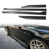 2015-2023 Ford Mustang GT500 Style Matte Side Skirts Rocker Panel 4PC