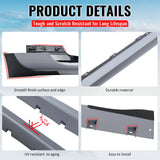 2015-2023 Ford Mustang Side Skirts Shelby Super Snake Style PP Matte Black Rocker Panel