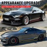 2015-2023 Ford Mustang Side Skirts Shelby Super Snake Style PP Matte Black Rocker Panel