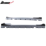 2015-2023 Ford Mustang Side Skirts Shelby Super Snake Style PP Matte Black Rocker Panel