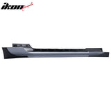 2015-2023 Ford Mustang Side Skirts Shelby Super Snake Style PP Matte Black Rocker Panel