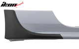 2015-2023 Ford Mustang Side Skirts Shelby Super Snake Style PP Matte Black Rocker Panel
