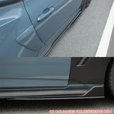 2024-2026 Ford Mustang Side Skirt GT500 Style Rocker Panel Gloss Black