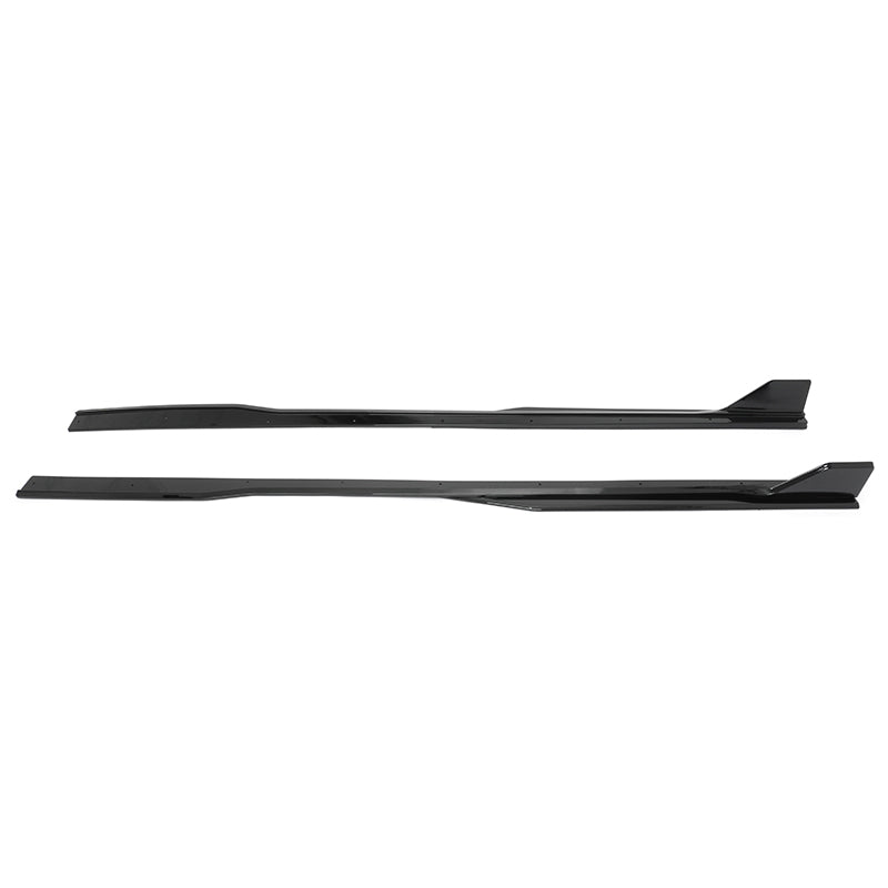 2024-2026 Ford Mustang Side Skirt GT500 Style Rocker Panel Gloss Black