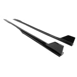 2024-2026 Ford Mustang Side Skirt GT500 Style Rocker Panel Gloss Black