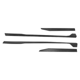 2024-2026 Ford Mustang Side Skirt GT500 Style Rocker Panel Gloss Black