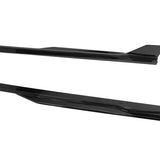 2024-2026 Ford Mustang Side Skirt GT500 Style Rocker Panel Gloss Black