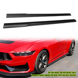 2024-2025 Ford Mustang IKON Style Side Skirts Add on ABS